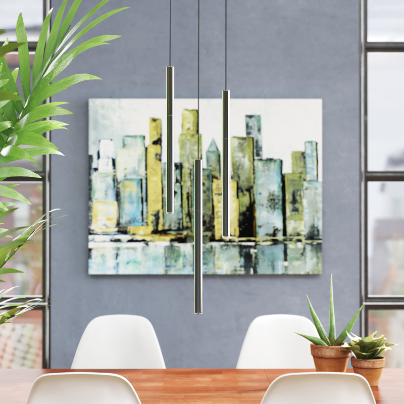 Baileyton 3 - Light LED Cluster Pendant, Nickel