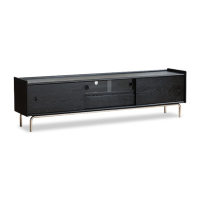 Modern Black Solid Wood TV Stands