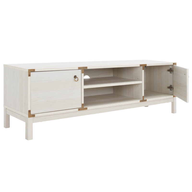 Espindola TV Stand for TVs up to 60", Bleached White