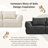 132" Modular Sectional Sofa with Deep Seat, U-Shaped Cloud Couch for Living Room, 4-Seater Compression Boneless Sofa with 2 Ottomans, Flexible Combination Modern Upholstery Sofa, No Assembly Required, Apricot-1797348784