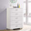 Commode et commode blanches ultrabrillantes