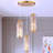 Hazy 3 - Light Dimmable Cylinder Chandelier