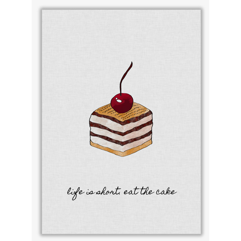 Life Is Short - Print, No Frame, 42 cm H x 30 cm W x 1 cm D