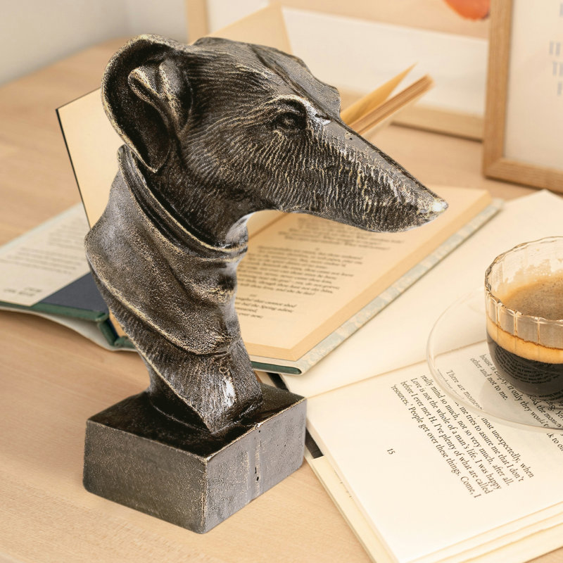 The Whippet Greyhound Foundry Iron Bust