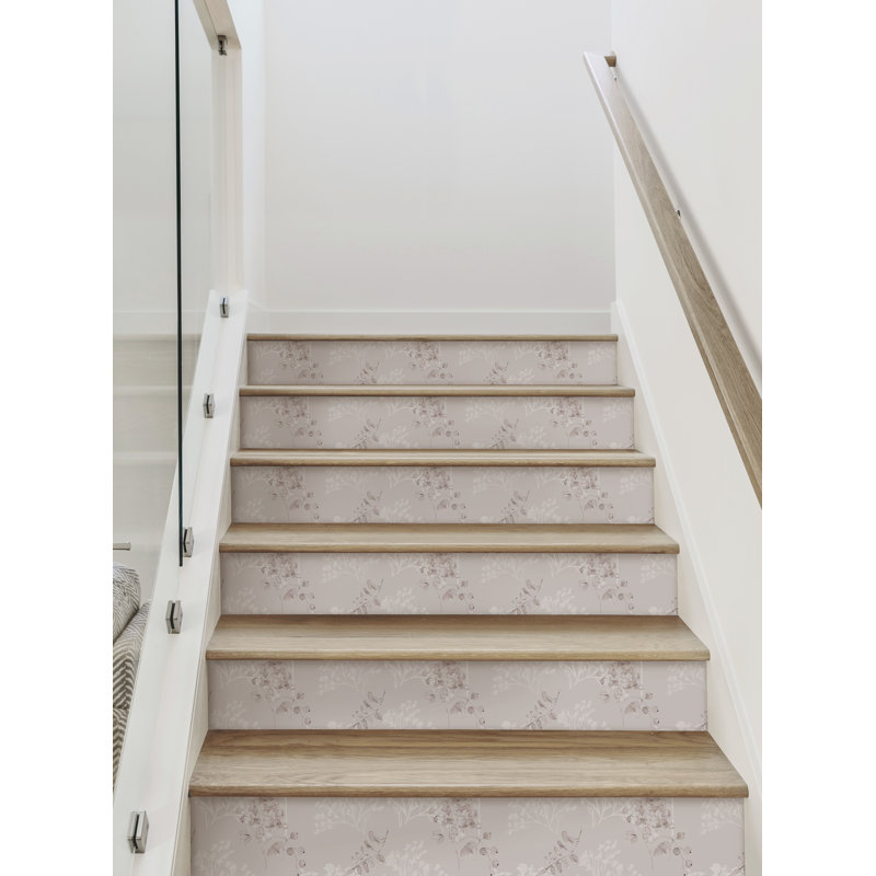 Montant d'escalier en vinyle Breezy Blooms, H 6 po x l 48 po, Gris