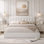 Lit plateforme tapissier avec rangement Arcadia