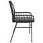 Chaises de patio 2 pièces avec coussins poly rotin-2074514273