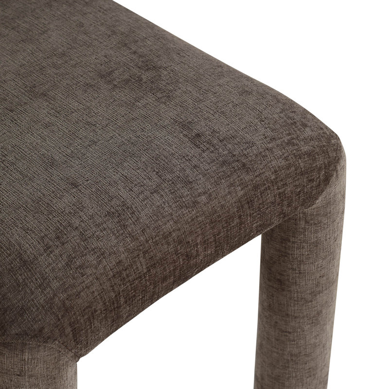 Chaise Amari, Brun, Tissu chenille