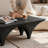 Modern style solid wood black tea table-1086165735