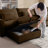 Versatile Corduroy Ottomans Footrest For Various Sofas, Enhancing Comfort-433456641