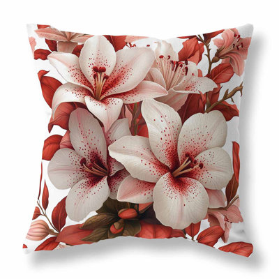 Flame Lily Lattice Indoor/Outdoor 16x16