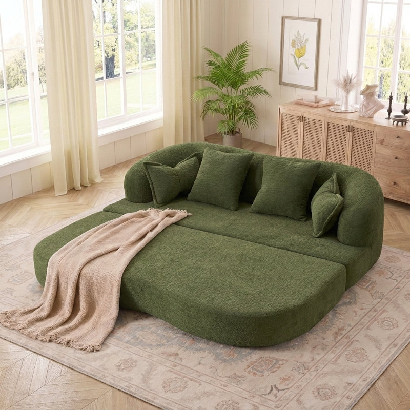 Canapé-lit convertible moderne pliable, Vert