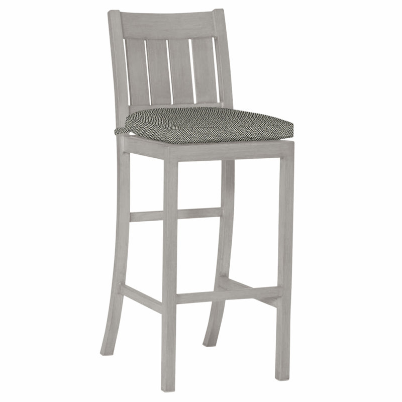 Tabouret de bar Club Wrought, Pas de soudure, Intermix écorce, Huître