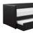 Black Faux Leather Upholstered Contemporary Daybed With Trundle Wooden Furniture 1Pc-544222500