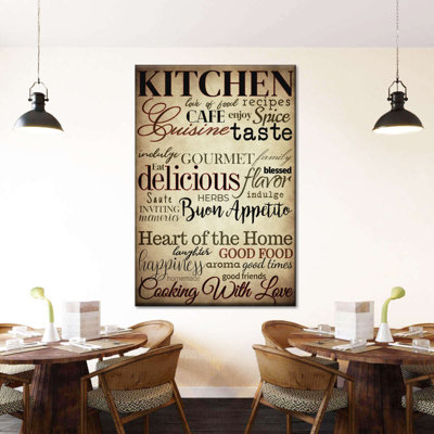 «Kitchen Inspiration» - Impression sur toile tendue