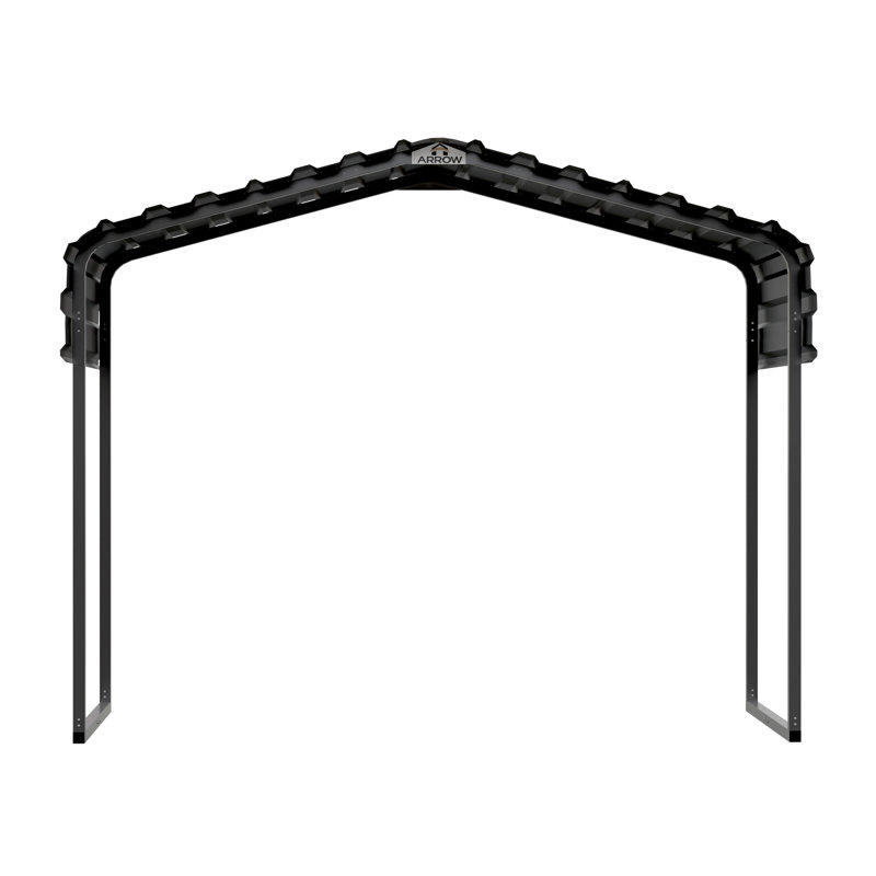 Metal Canopy 10 X 6 X 7 Ft.  Charcoal, Charcoal