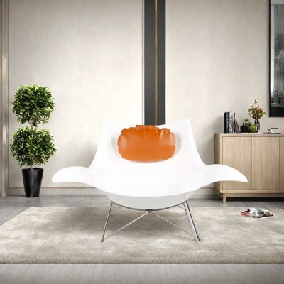 Stylish sturdy fiberglass rocking chair