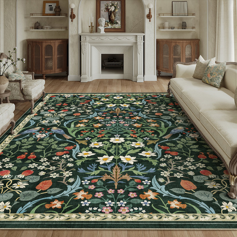 Destinay Floral Area Rug, Rectangle 300 x 400 cm