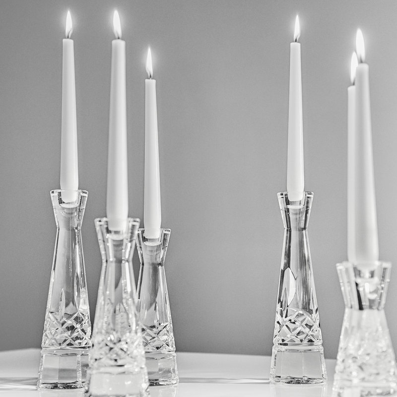 Waterford Lismore Round Candlestick, 6.02" H x 2.8" W x 2.8" D
