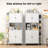 71" H Kitchen Pantry Cabinet White Food Pantry Cabinet-404535760