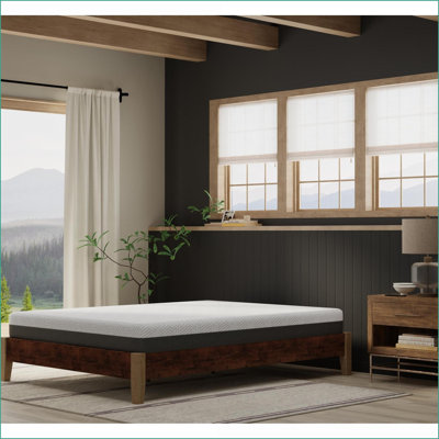 Mattresses, 8" Twin Firm Mattress with Phase Change Cooling Fabric | Foam | Light Gray