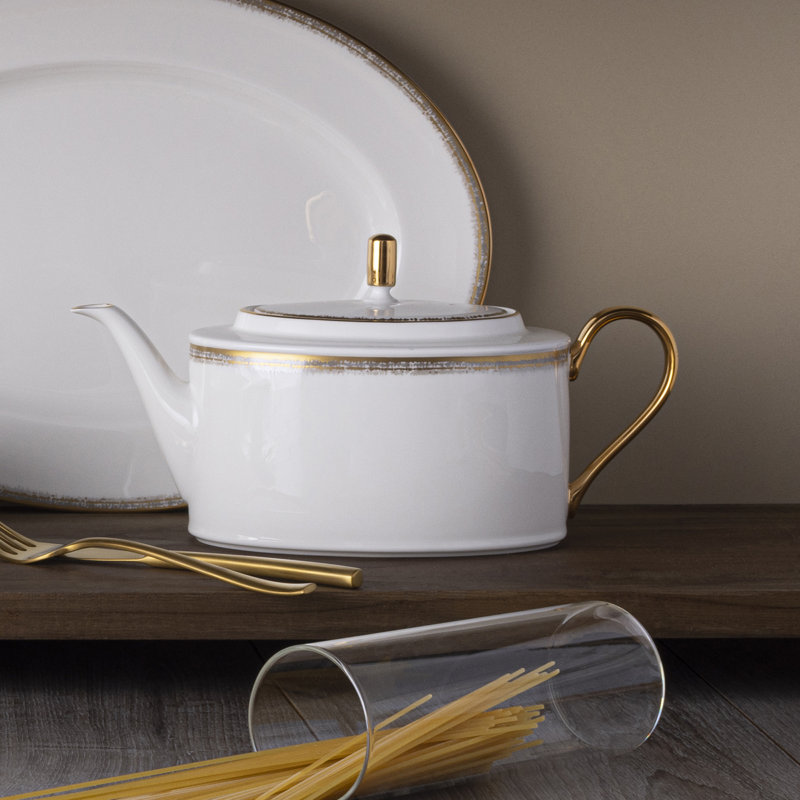 Noritake Haku Tea Pot, 43 oz.
