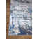 Chisinau Abstract Blue/Grey/Ivory Area Rug