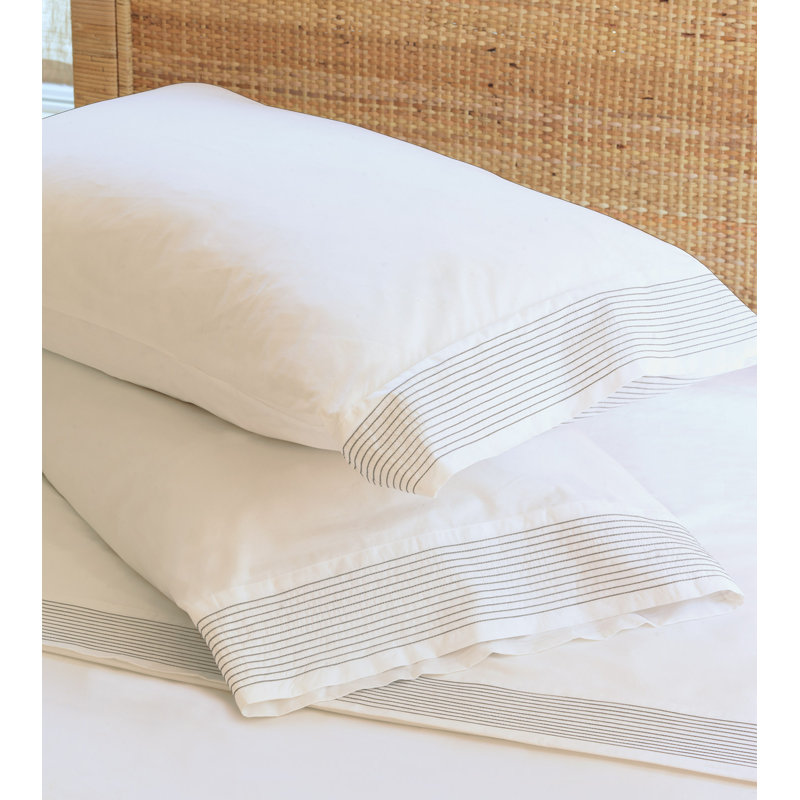 Marsden Egyptian Cotton Percale Sheet Set, King Sheet Set + 2 Pillowcases, Black