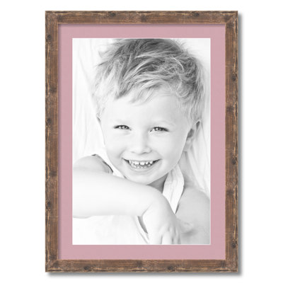 Wood Matte Picture Frame with Mat