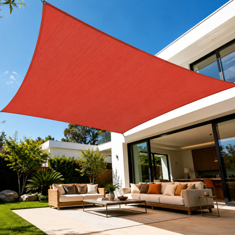 Voile d'ombrage royal 200 g / m² Royal Shade, Rouge, 12 pi x 20 pi