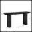 63-Inch Industrial Farmhouse Console Table With Inverted Triangle Design, Narrow And Durable For Entryway & Hallway, Black Wood Grain Finish
