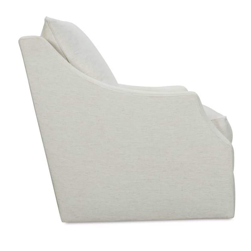 Kara Swivel Armchair, Natural, 38"H x 33"W x 39"D