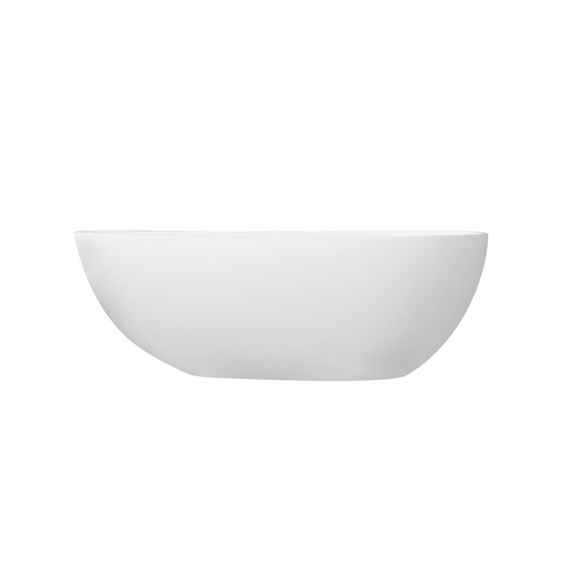 66.9 inch freestanding solid surface soaking bathtub for bathroom