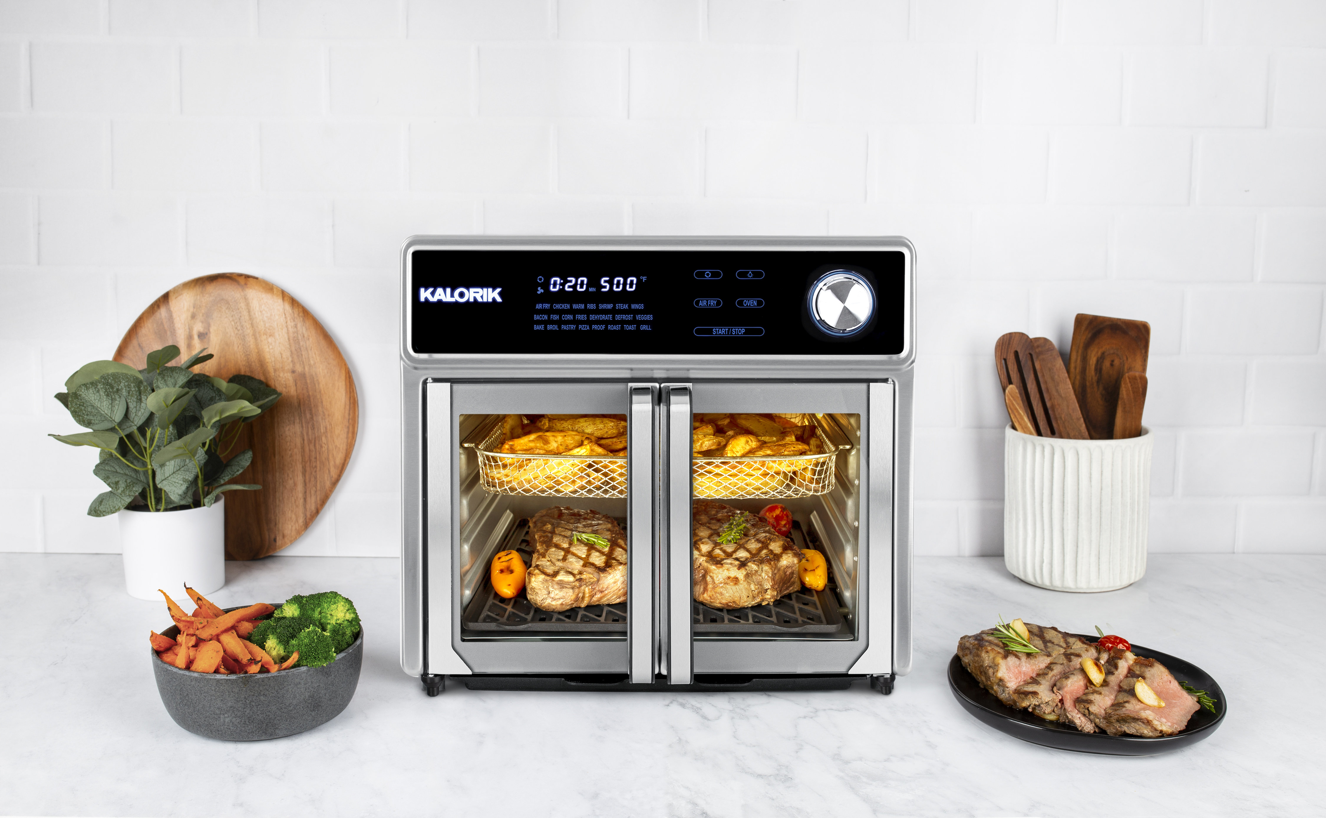 Kalorik® Kalorik MAXX 26 Quart Digital Air Fryer Oven Grill, Stainless