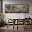 «Moody Green Forest», art mural fleurs roses, impression numérique sur toile, art numérique-111653552-111653550