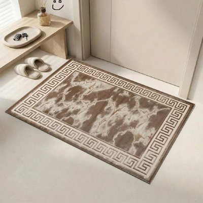 Abstract Flokati Area Rug