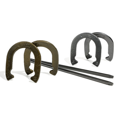 Horseshoes Outside Game Set-Portable Outdoor Horseshoe Set Includes 4 Professional Solid Steel Horseshoes With Solid Steel Stakes & Carrying Bag, Perfect For Backyard And Beach - View #10