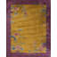 Tapis jaune antique en laine Art déco