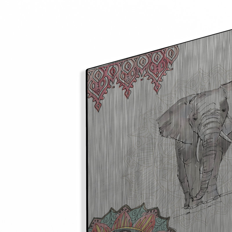 Bungalow Rose «Mandala Morning IV» par Anne Tavoletti, art mural en métal, H 12 po x l 12 po