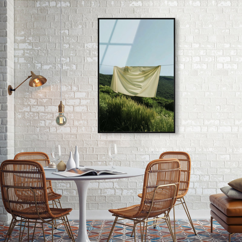 Floating Cotton I Print by Oliver Gal, 16"H x 11"W, Black Floater Frame