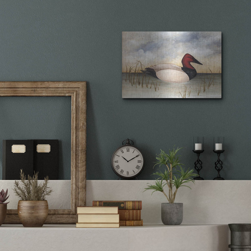 «Red Back» par David Carter, art mural en métal Red Barrel Studio®, H 12 po x l 16 po