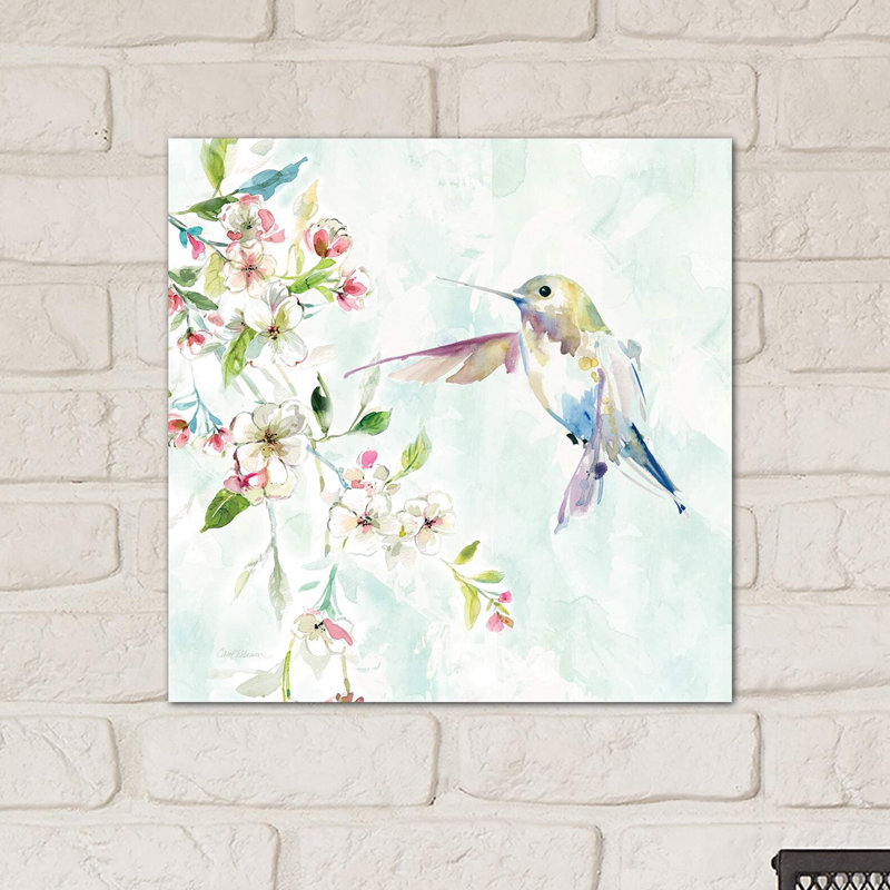 Hummingbird IV by Carol Robinson - Wrapped Canvas Painting, 45.72 cm H x 45.72 cm W x 1.91 cm D, No Frame