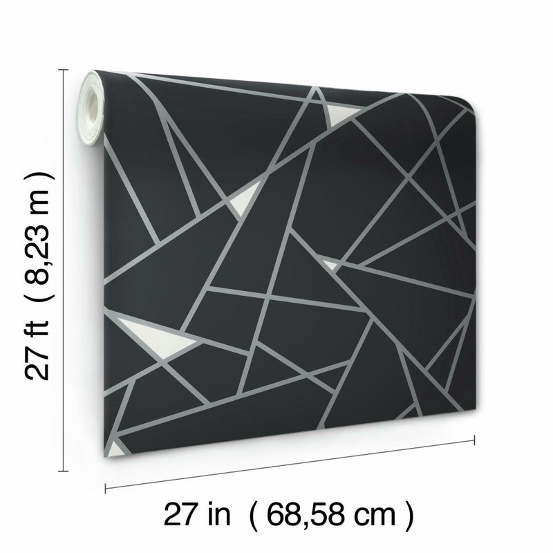 Rouleau de papier peint métallique L 27 pi x l 27 po Prismatic