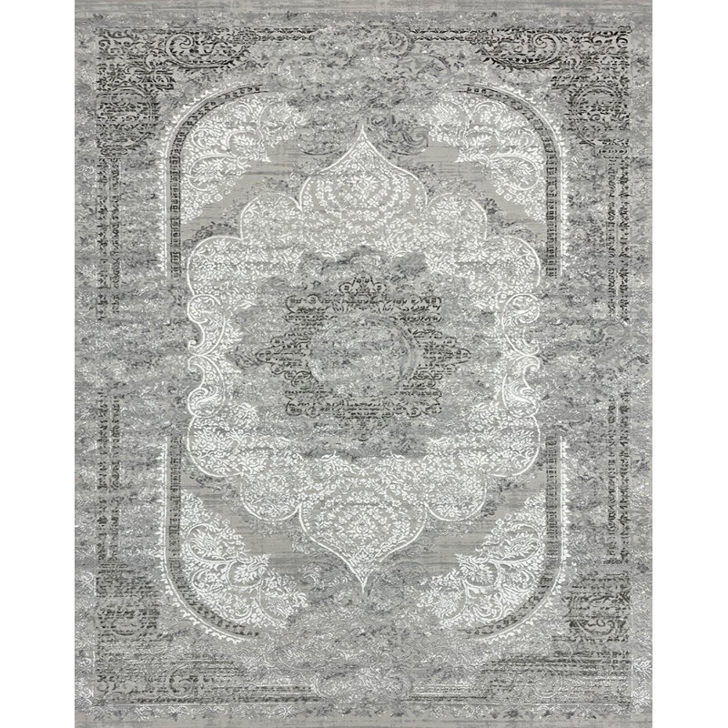 Tapis turc classique oriental crème et vert 10 x 16,4 pi, Rectangle 10 pi x 13 pi