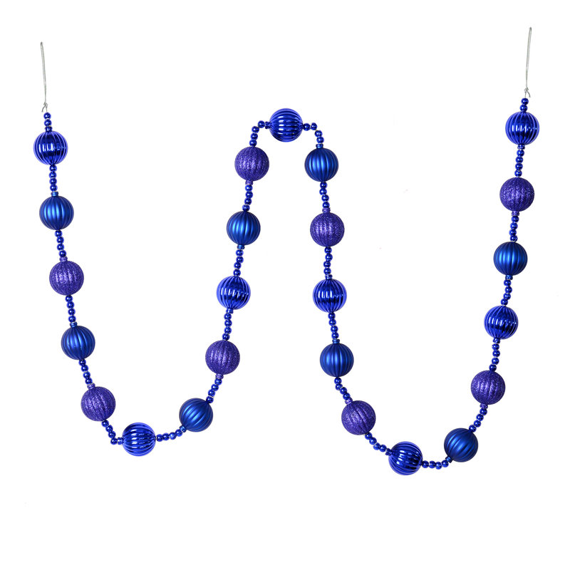Ornement guirlande 6 ', Bleu cobalt