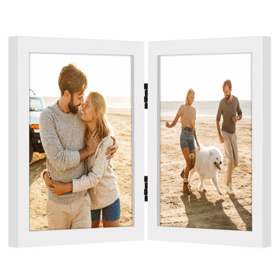 Merranda Americanflat Hinged Picture Frame - Shatter-Resistant Glass - Foldable Picture Frame
