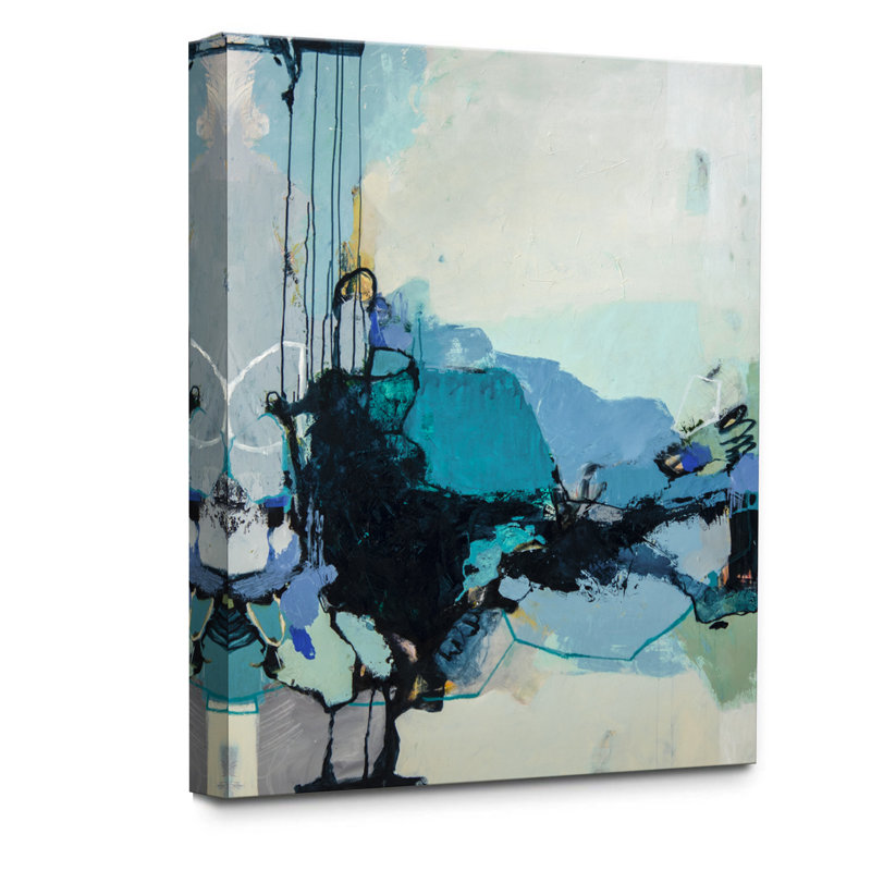 «Riding the Wave» par Tammy Keller - peinture sur toile tendue, H 20 po x l 16 po x P 1,5 po