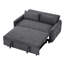 2 sièges avec velours côtelé gris et port, caractéristique convertible 58,11 ports,
