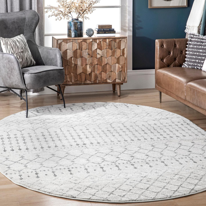 Genagra Geometric Area Rug, Round 152cm