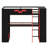 High-Profile Sleeping Platform Featuring Built-in Outlets, Smart Cable Organization, and Dynamic LED Effects-457864810